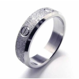 Anillo De Titanio Cepillado De 6 Mm