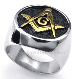 Anillo Masónico De Titanio