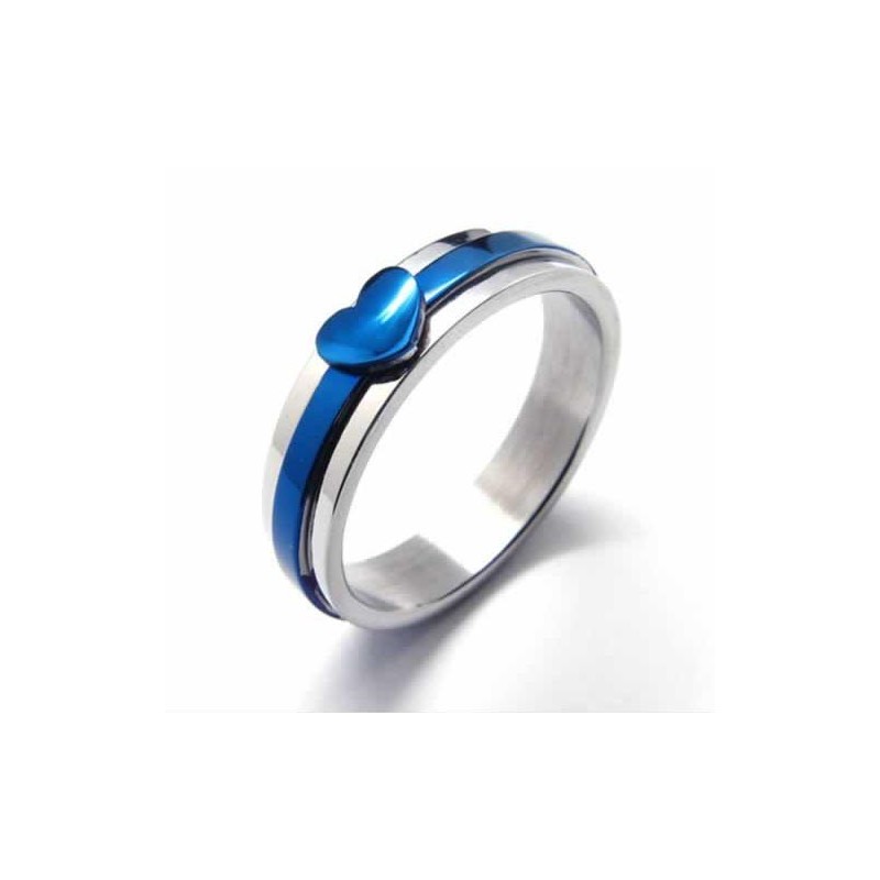 Anillo De Titanio Azul Dulce De 5 Mm Anillo De Titanio Azul Dulce De 5 Mm
