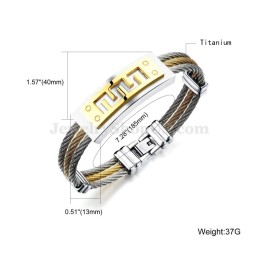 Pulsera Clásica De Titanio Para Hombre Online C784