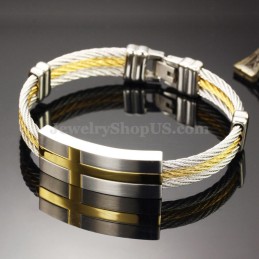 Pulsera De Titanio Con Personalidad Para Hombre C754