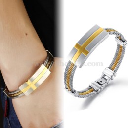 Pulsera De Titanio Con Personalidad Para Hombre C754