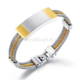 Exquisita Pulsera De Titanio Para Hombre C755