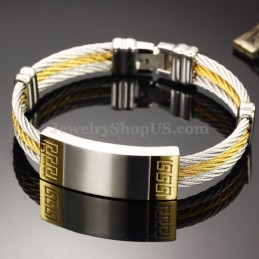 Exquisita Pulsera De Titanio Para Hombre C755