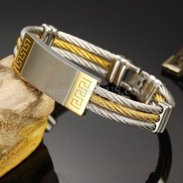Exquisita Pulsera De Titanio Para Hombre C755