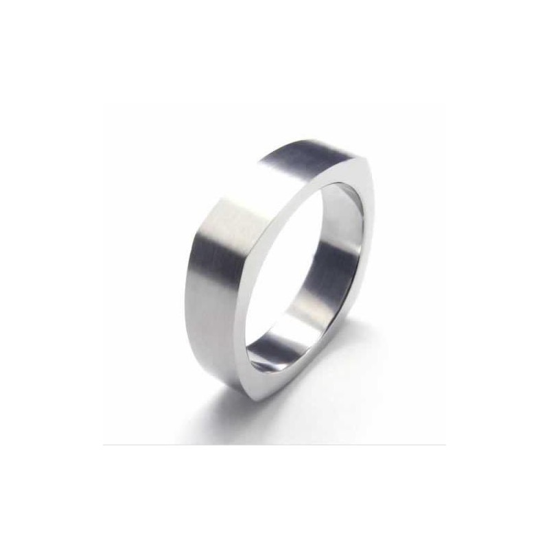 Anillo Unisex De Titanio Puro De 5 Mm Anillo Unisex De Titanio Puro De 5 Mm