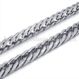 Cadena De Titanio Para Hombre, De Plata, En Oferta