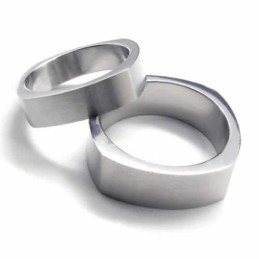 Anillo Unisex De Titanio Puro De 5 Mm