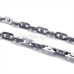 Elegante Cadena De Collar De Titanio Para Hombre