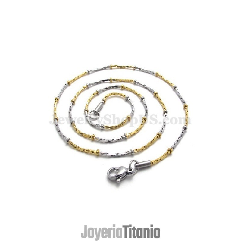 Cadena De Collar De Titanio Dorado De Moda Cadena De Collar De Titanio Dorado De Moda