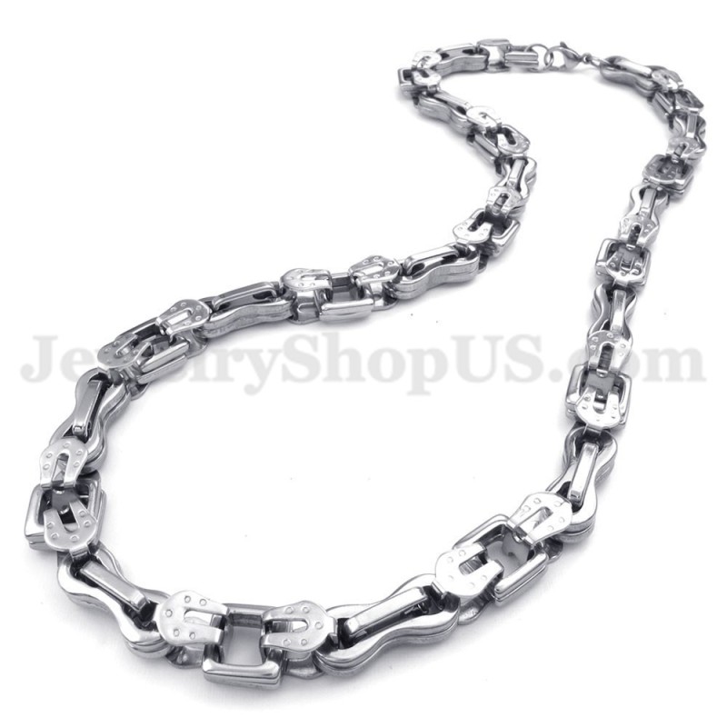 Exquisita Cadena De Collar De Titanio Para Hombre