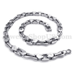 Exquisita Cadena De Collar De Titanio Para Hombre