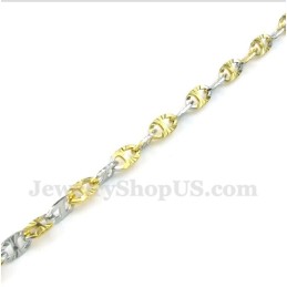 Collar De Titanio Y Oro Para Mujer