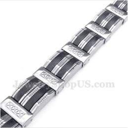 Pulsera De Caucho De Titanio Para Hombre