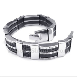 Pulsera De Caucho De Titanio Para Hombre