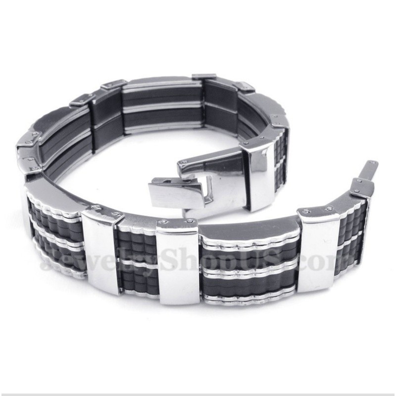 Pulsera De Caucho De Titanio Para Hombre Pulsera De Caucho De Titanio Para Hombre
