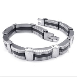 Pulsera De Caucho De Titanio Para Hombre