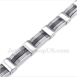 Pulsera De Caucho De Titanio Para Hombre
