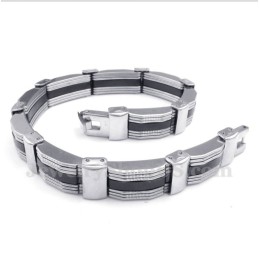 Pulsera De Caucho De Titanio Para Hombre