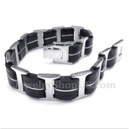 Pulsera De Caucho De Titanio Para Hombre