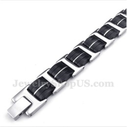 Pulsera De Caucho De Titanio Para Hombre