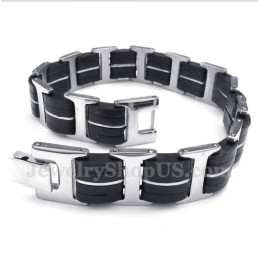 Pulsera De Caucho De Titanio Para Hombre
