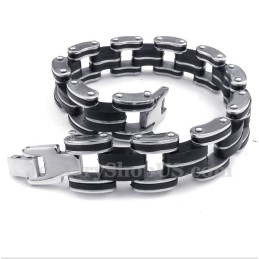 Pulsera De Caucho De Titanio Para Hombre