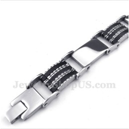 Pulsera De Caucho De Titanio Para Hombre