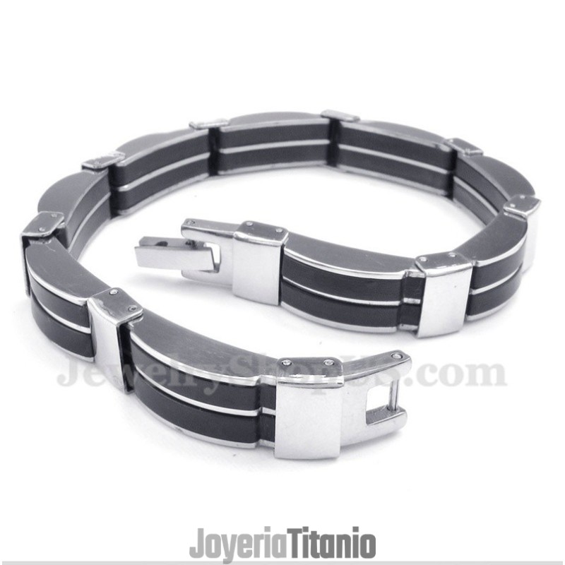 Pulsera De Caucho De Titanio Para Hombre Pulsera De Caucho De Titanio Para Hombre