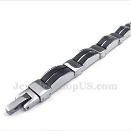 Pulsera De Caucho De Titanio Para Hombre