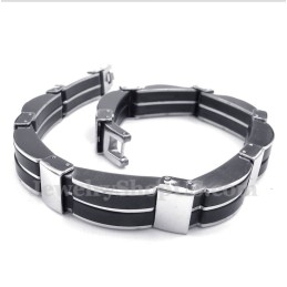 Pulsera De Caucho De Titanio Para Hombre