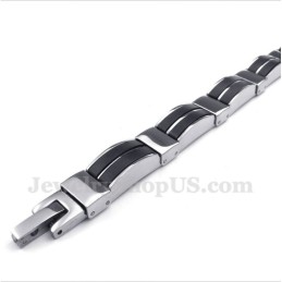 Pulsera De Caucho De Titanio Para Hombre