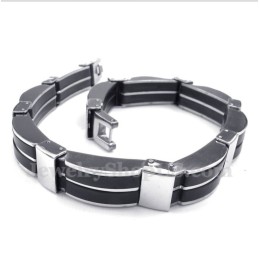 Pulsera De Caucho De Titanio Para Hombre