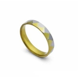 Anillo De Titanio De Oro Y Plata De 4 Mm