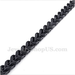 Pulsera De Titanio Negra Para Hombre