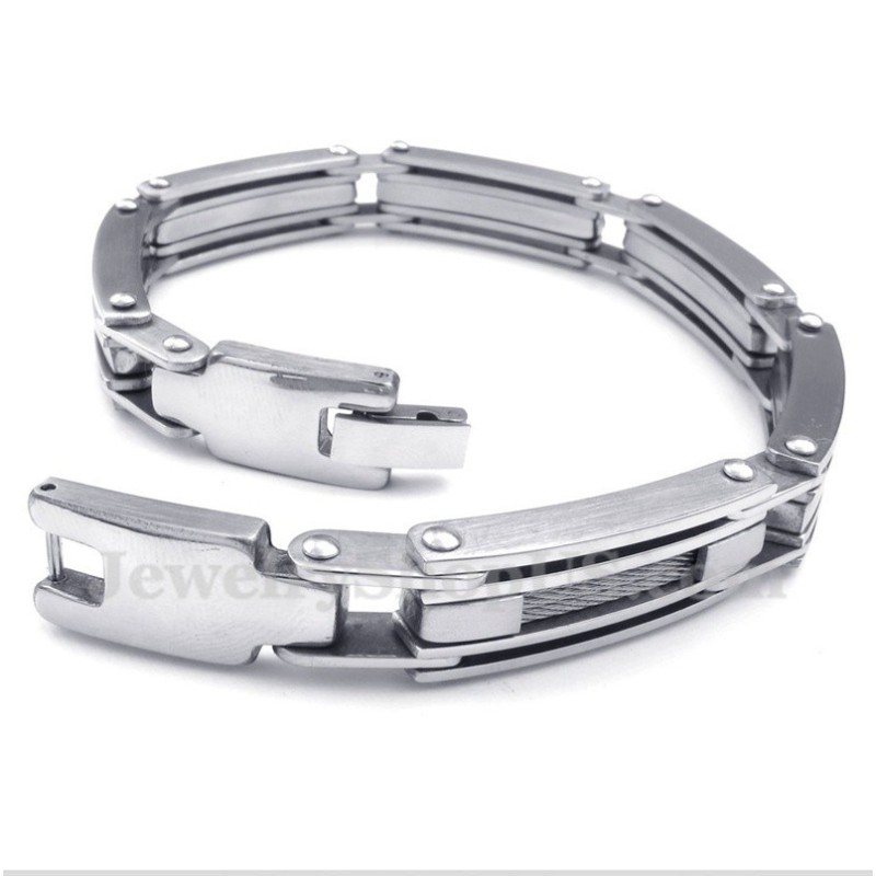 Pulsera De Cable De Titanio Para Hombre Pulsera De Cable De Titanio Para Hombre