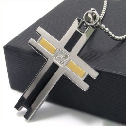 Colgante De Titanio Con Forma De Cruz Para Hombre, Nuevo Estilo