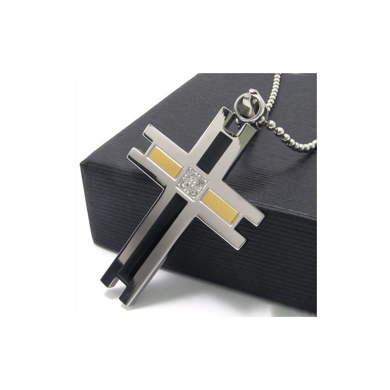 Colgante De Titanio Con Forma De Cruz Para Hombre, Nuevo Estilo