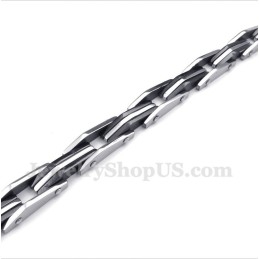 Pulsera De Titanio Negra Para Hombre