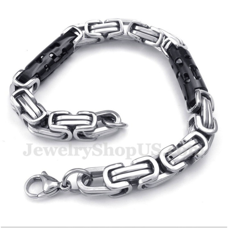 Pulsera Cilíndrica De Titanio Negra Para Hombre Pulsera Cilíndrica De Titanio Negra Para Hombre