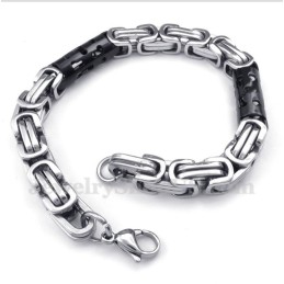 Pulsera Cilíndrica De Titanio Negra Para Hombre