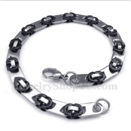 Pulsera Redonda De Titanio Negro Para Hombre