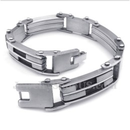 Pulsera De Cable De Titanio Negro Para Hombre