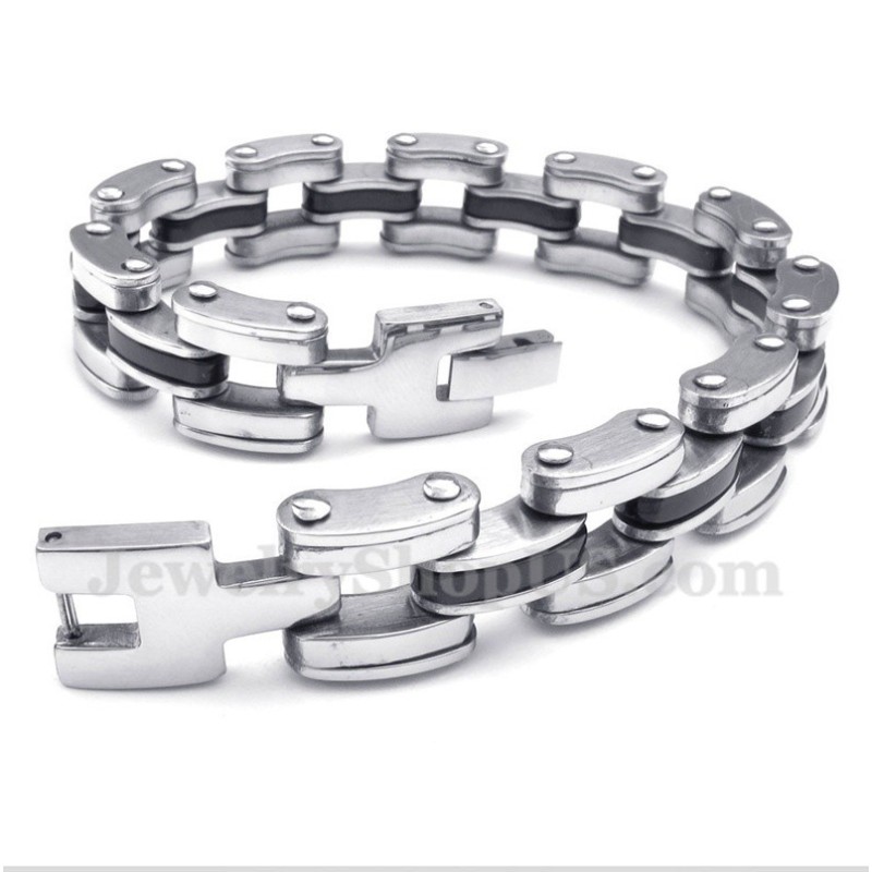 Pulsera De Titanio Negra Para Hombre Pulsera De Titanio Negra Para Hombre