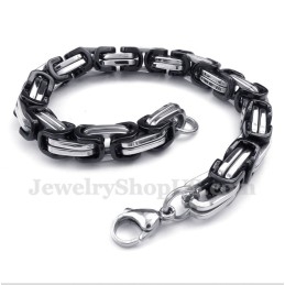 Pulsera De Titanio Negra Para Hombre