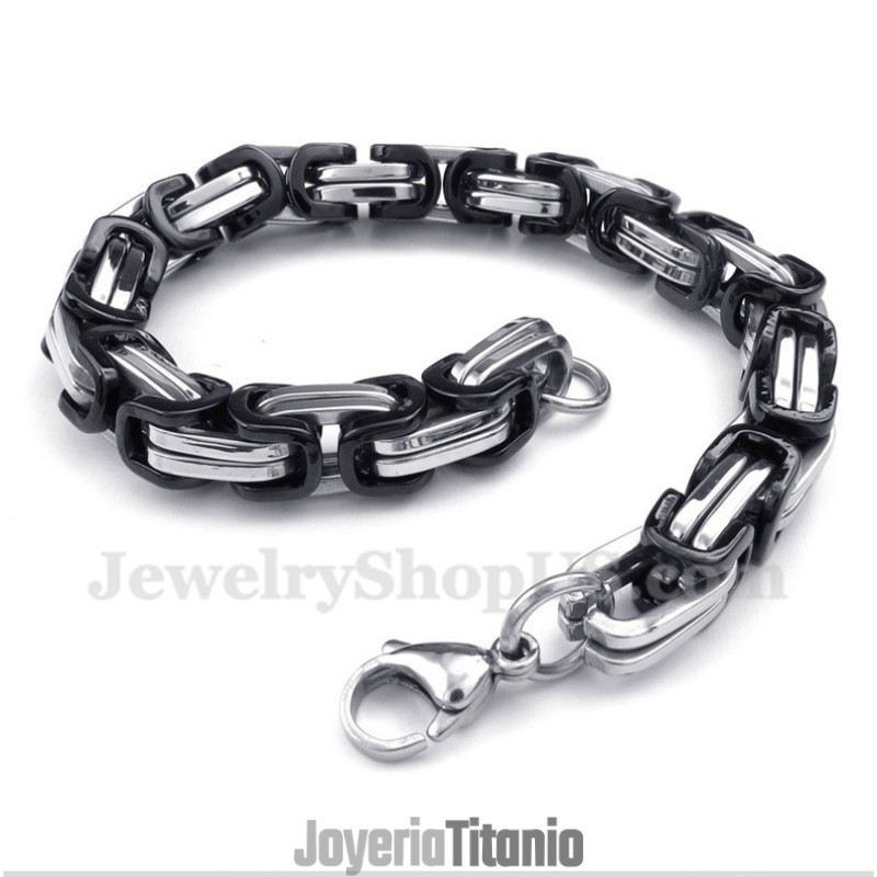 Pulsera De Titanio Negra Para Hombre Pulsera De Titanio Negra Para Hombre