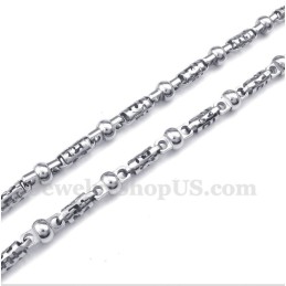 Collar Cilíndrico De Titanio Para Hombre