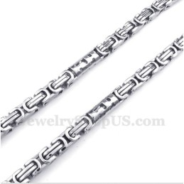 Collar Cilíndrico De Titanio Para Hombre