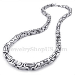 Collar Cilíndrico De Titanio Para Hombre