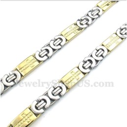 Collar De Cruz De Oro Y Titanio Para Hombre